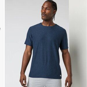 Vuori Strato Tech Tee T-Shirt Mens Medium - Navy Heathered